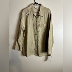 G.W size large nwt 30” length 22p2p. Small white spot bottom of right side